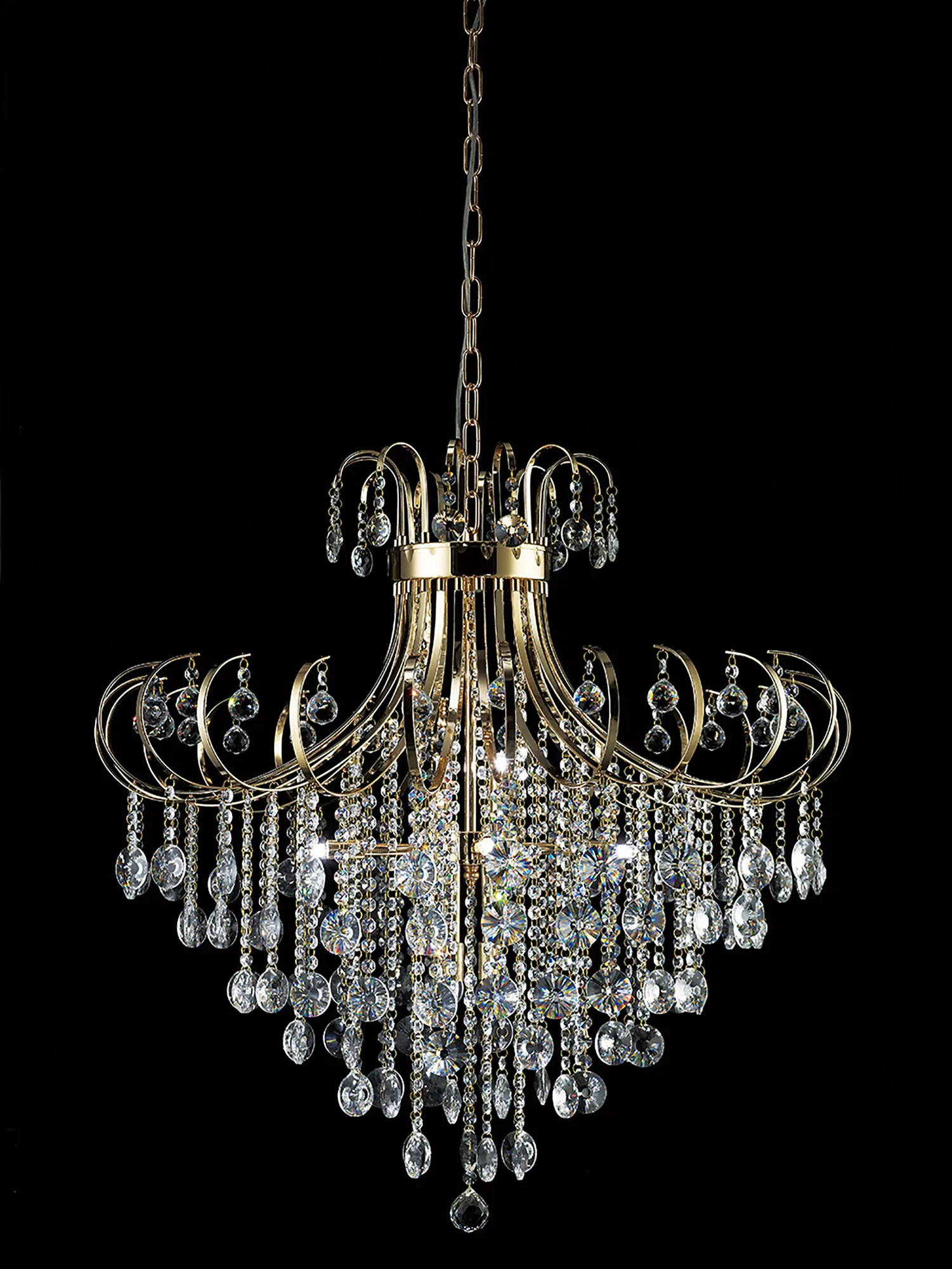 IL32058  Rosina Crystal Chandelier 8 Light (21kg) French Gold